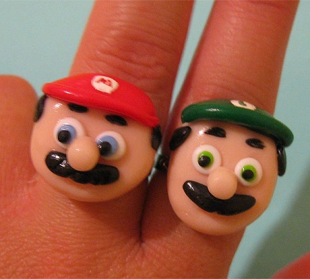 anillos de Mario y Luigi