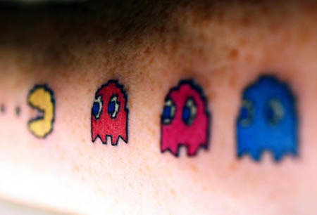 Tatuaje Pac Man