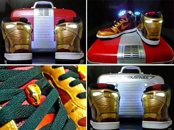 Possession golf Compressed Espectaculares zapatillas Nike Dunk High de Iron Man | geekalia.com