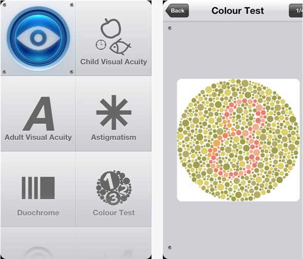 Aplicación para detectar problemas de vision [iOS y Android]