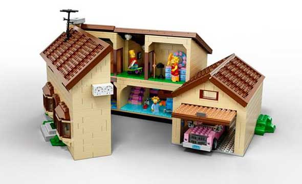La casa de los Simpsons en LEGO