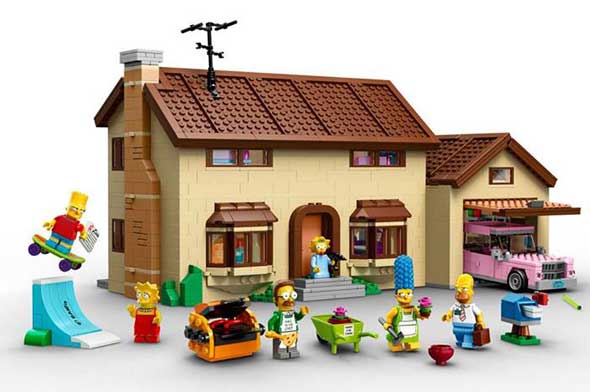 La casa de los Simpsons en Lego