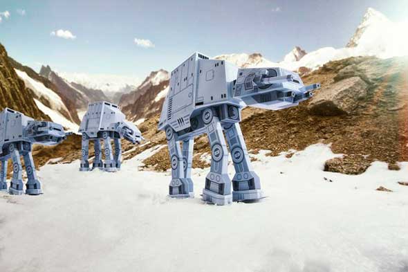 Bonitas figuras de papel papercraft de Star Wars
