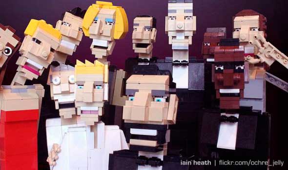 Parodia foto de Ellen DeGeneres en LEGO