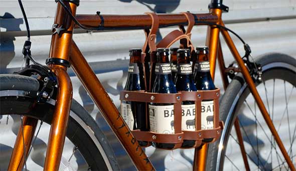 Porta cervezas para bicicleta