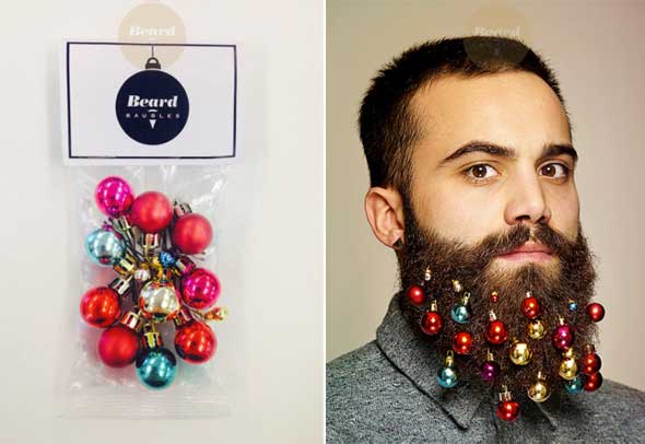 bolas de Navidad para decorar barbas