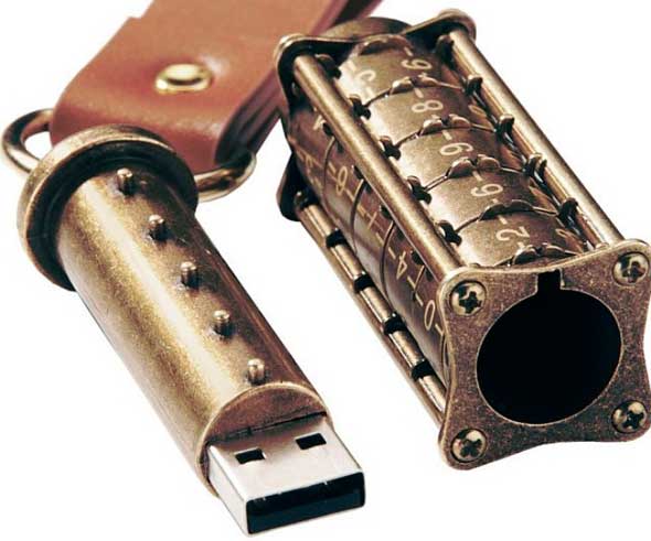 Memoria USB con candado de combinación